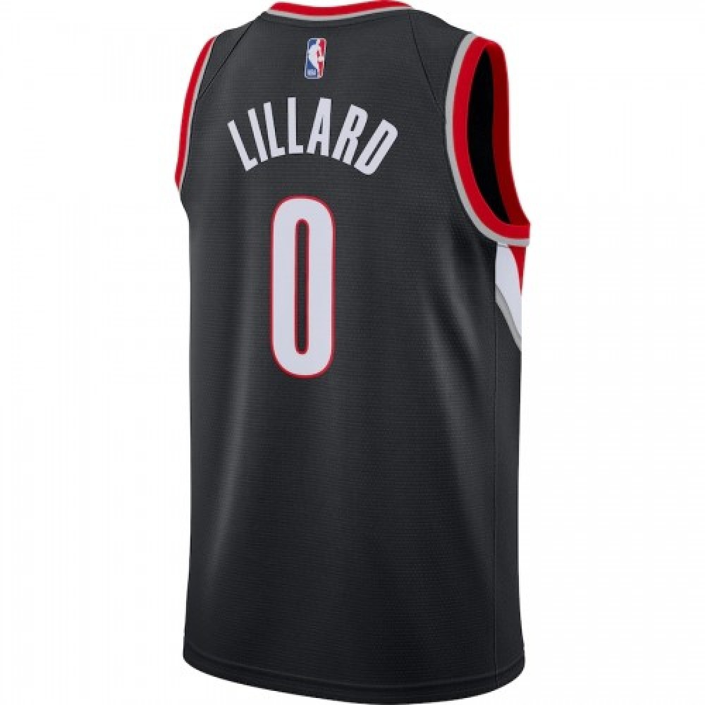 Men's Portland Trail Blazers Damian Lillard #0 Black 2020/21 Swingman Jersey – Icon Edition-Pro Kit Vault | Brand New 26/27 Sports Jerseys